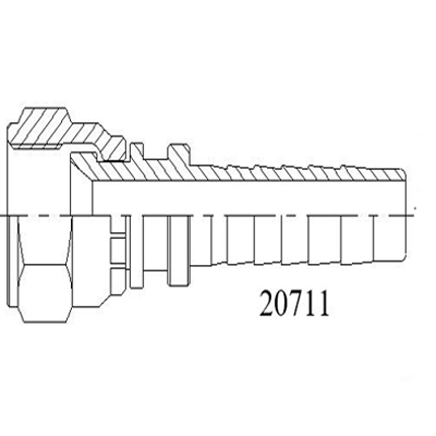 20711公制内螺纹（wén）74°内（nèi）锥（zhuī）面